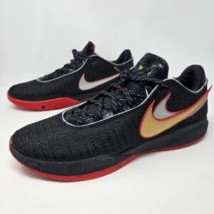 Nike LeBron XX 20 Trinity Black / Red / Gold Mens Sz 18 New‎ DJ5423-001 NWB Heat